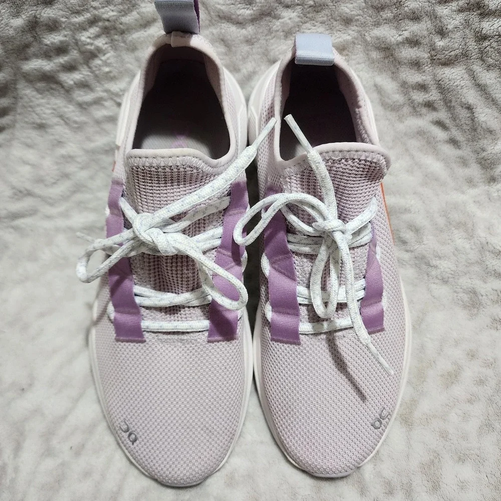 On Cloud Women's Cloudeasy Knit Low Top Running Sneakers Sz 8.5 Orchid/Lavender - Picture 2 of 11